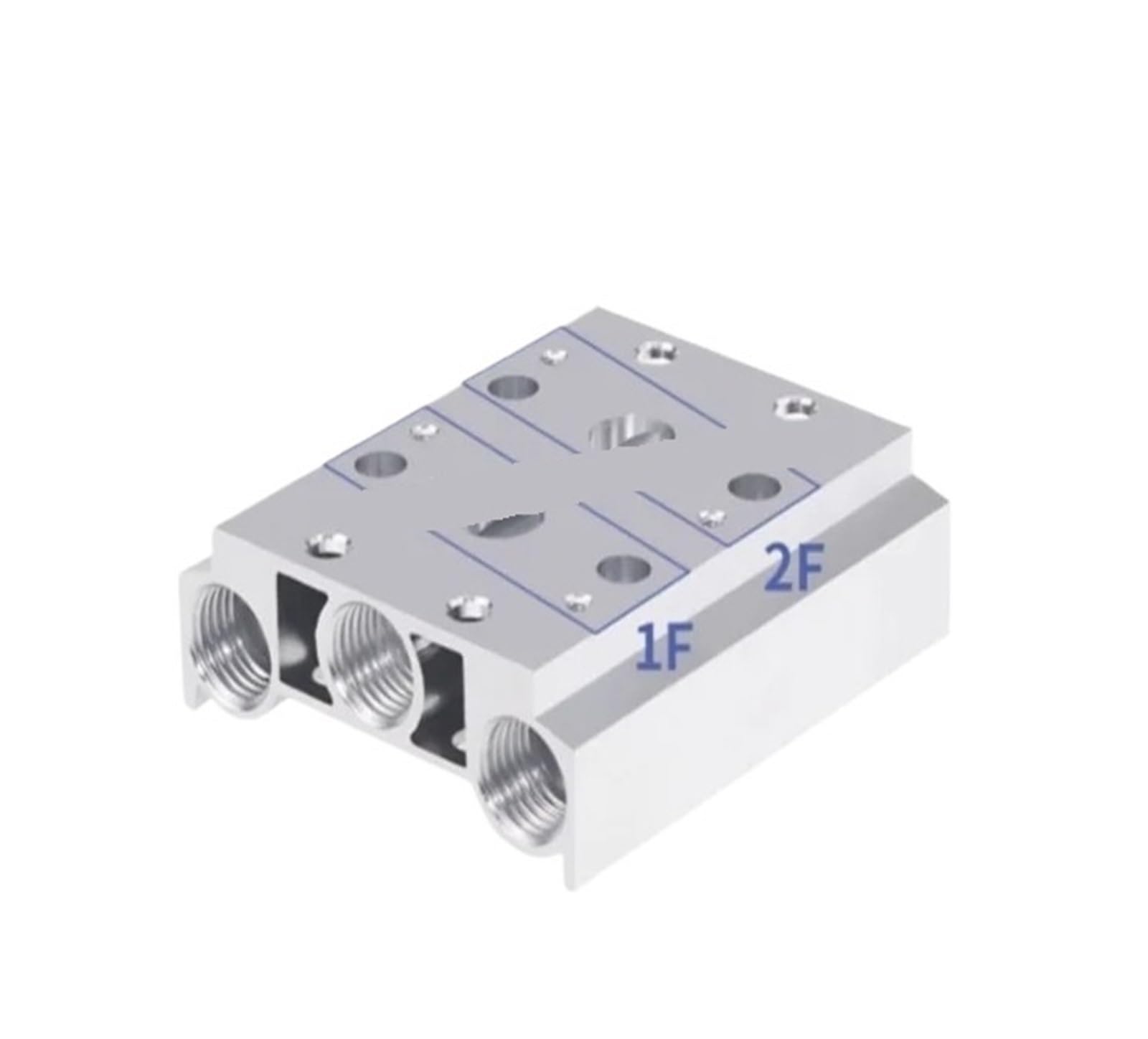 JJKKOZVQF 200M-19F/20F,100M-1F/2F/3F/4F/5F/6F/7F/8F/9F/10F/11F/12F/13F,Electromagnetic valve base busbar valve plate, 4V series(100M-13F 1pcs)