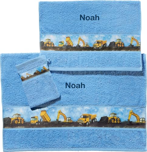 Erwin Müller Kinder-Handtuchset, Kinder-Frottierset 3-TLG. mit Namen...