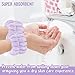 CERETIA Face Wash Headband and Wristband Set, 1 Set, Purple, Microfiber, for Women, Hairband Set, Keep Hair Dry, Prevent Water from Running Down Arms during Face Washing, 1 Count