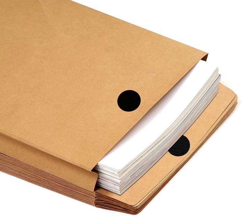9.4"x 13.2" Expandable Large Kraft Catalogue Envelopes for Home Office Business Storage and Organizing, Photos, Documents,Multiple use (10 PCS) - Image 3