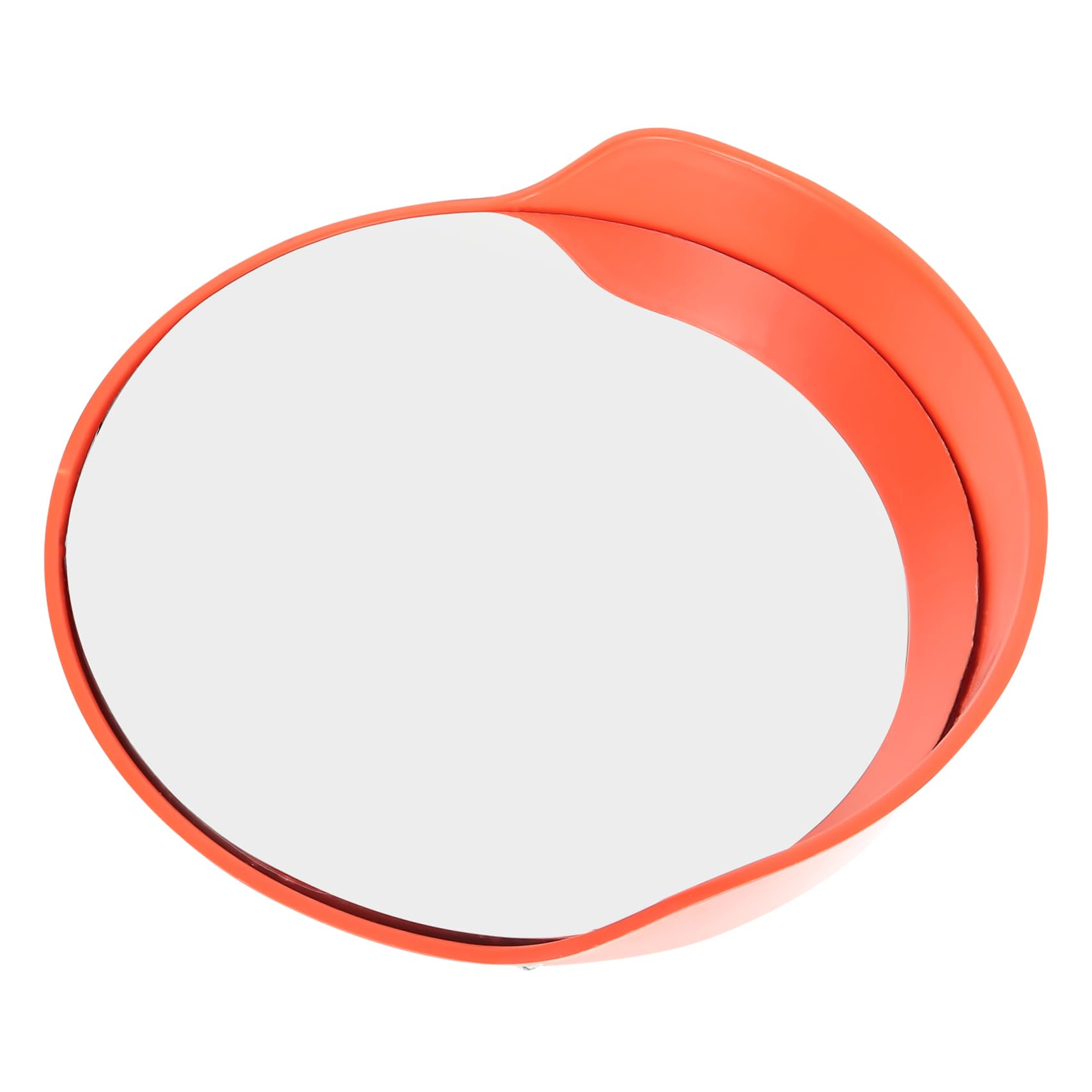 Miroir D’angle Convexe 30cm en Plastique et Métal Orange