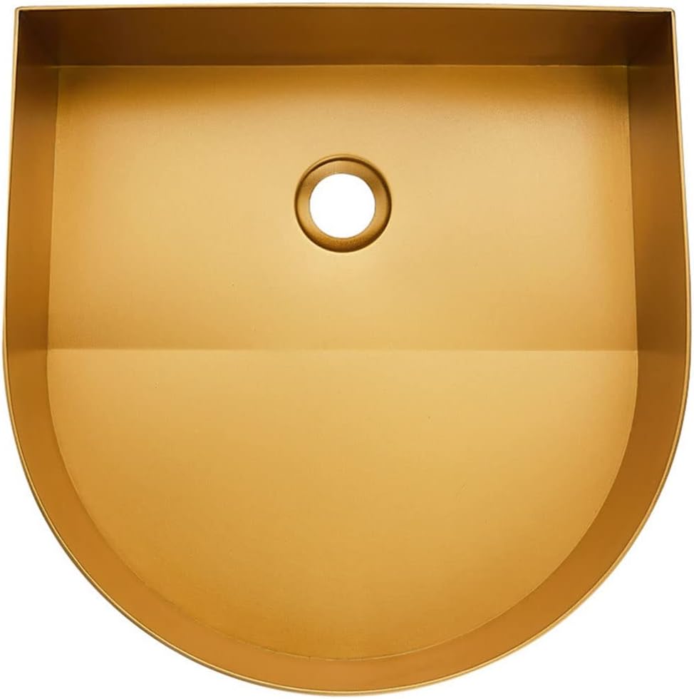 Kitchen Sink. Brushed Round Golden Bar Prep Sink, Single Bowl Prep, Thicken 304 Stainless Steel, Sink On Bathroom Counter