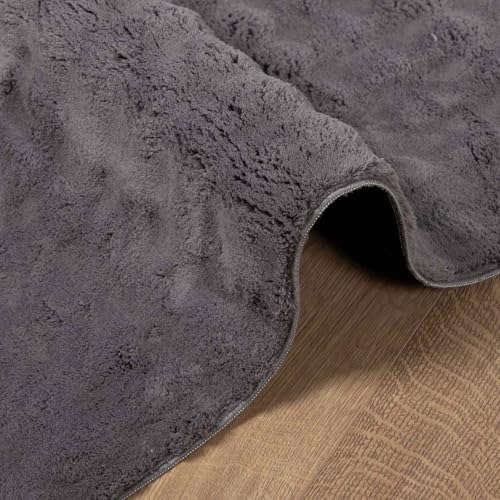Tapis anthracite lavable en machine SIROLO antidérapant