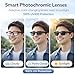 HUSHVANE Smart Glasses with Camera, 1080P Video Recording Smart Glasses with Audio, Open-Ear Bluetooth 5.3, AI Assistant, Dual HD Cameras, Touch Control