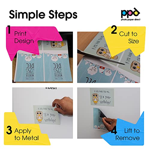 Ppd 10 Sheets Printable Inkjet Magnetic Sheets Matte Finish Premium 11Mil Thick Photo Paper Quality, Instant Dry And Water-Resistant 8.5X11 (Ppd-32-10) #TOP3