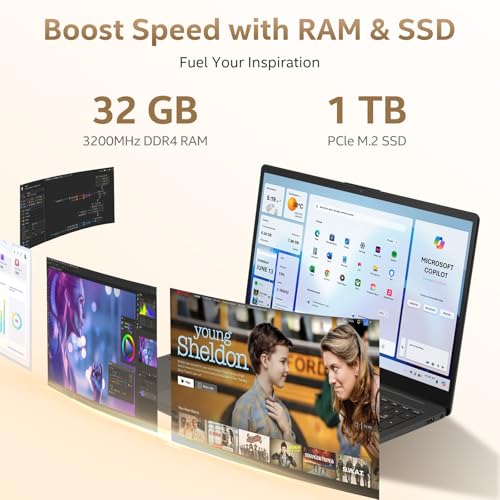 Image of HP Flagship Business Laptop, 15.6 inch FHD IPS Display, AMD Ryzen 7 7730U, 32GB RAM & 1TB PCle SSD, Windows 11 Pro, Copilot AI, WiFi 6, Bluetooth, Numeric Keyboard, with Patented Accessory