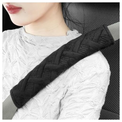 JUSTTOP 2-Pack Universal Car Seat Belt Pads Cover for A More Comfortable Driving, Seat Belt Shoulder Strap Covers Harness Pad for Car Interior Accessories(Black)