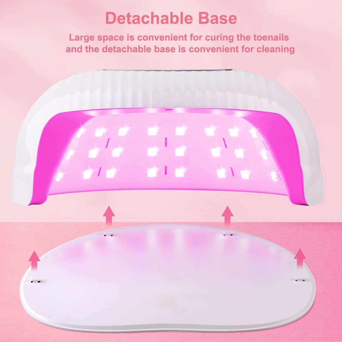Lampa do paznokci Suszarka do paznokci Żel LED Lampa UV do paznokci 120 W, profesjonalna suszarka do paznokci do żelu do paznokci z wentylatorem, lampą wybielającą, czujnikiem automatycznym Światło UV