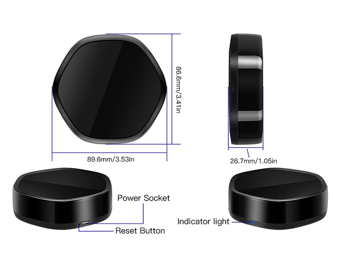 Multi Funzioni Gateway ZigBee, 4 in 1 WiFI 2.4G + ZigBee 3.0 + Bluetooth BLE Mesh + IR, APP Tuya e Smart Life, Compatible con Amazon Alexa