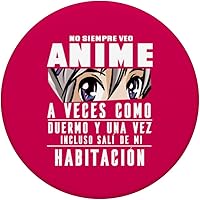 Vista 3 de No Siempre Veo Anime Para Ver Manga Mujer Niño Niña PopSockets intercambiables PopGrip