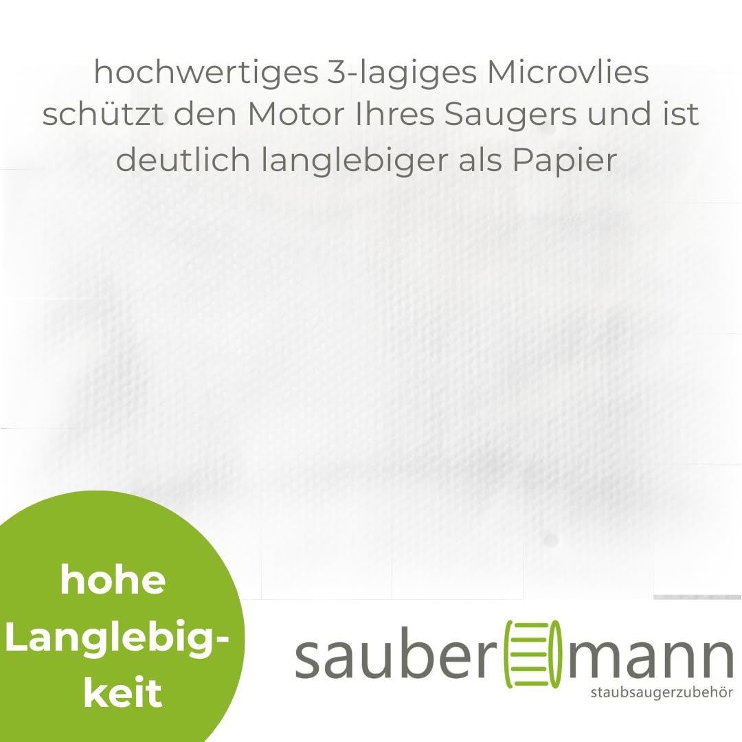 50x Premium Vlies Staubsaugerbeutel kompatibel mit Eibenstock SS 1400, SS 1401 L – Extra Reißfest & Hochleistungs-Filtration, 3-lagiges Mikrovlies