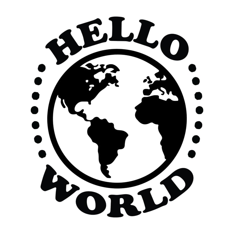 Toile hello world 01 10 décoration murale inspirante A2