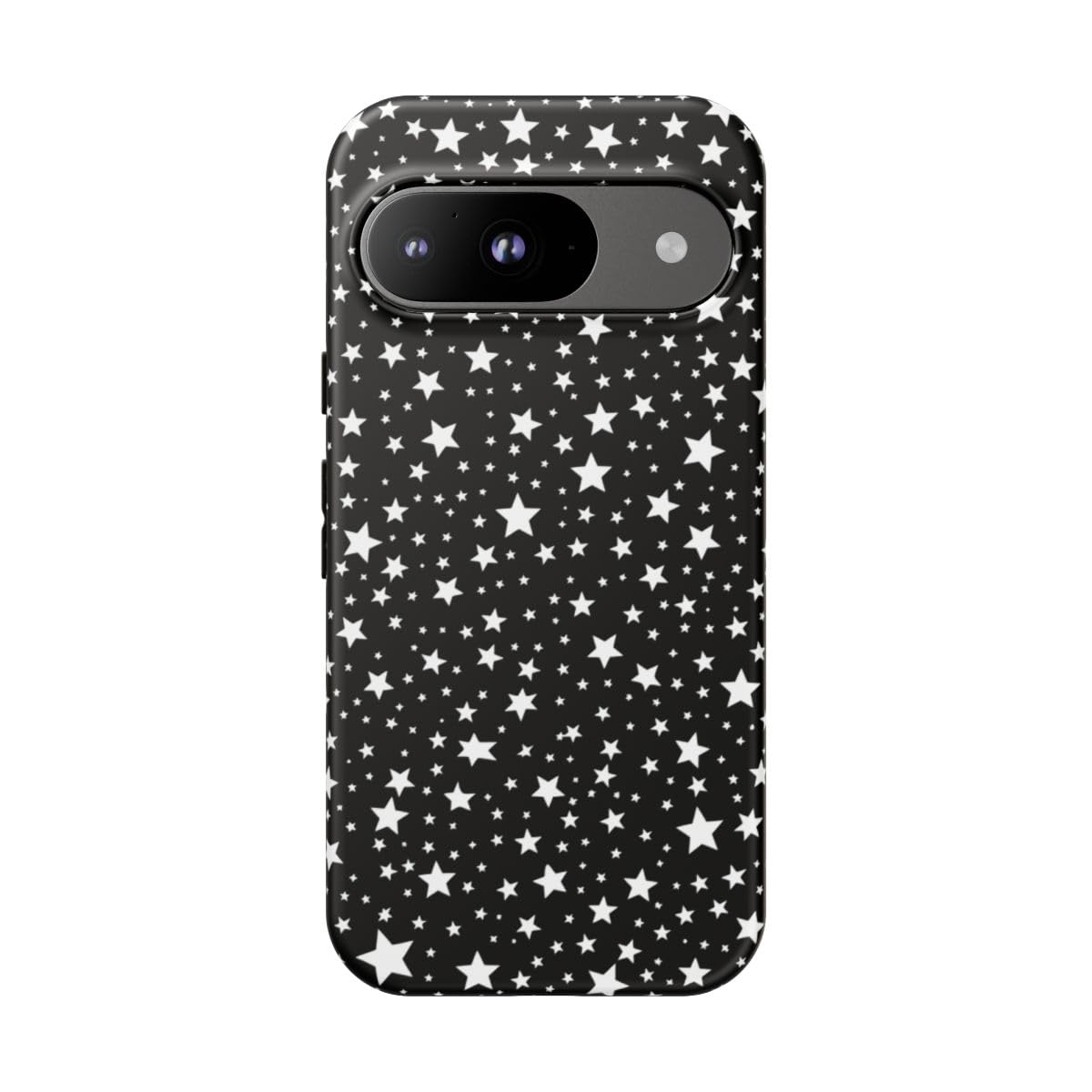 Coque Google Pixel 9 rigide mate évite les traces de doigts motif étoiles - 4