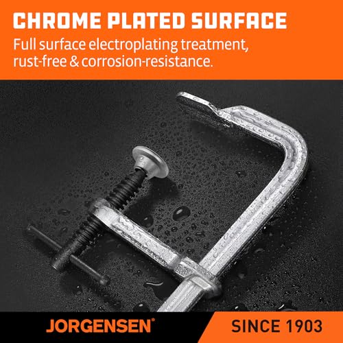 Image of Jorgensen 18-Inch Light-Duty Drop Forged Steel Bar Clamps, 2-Pack