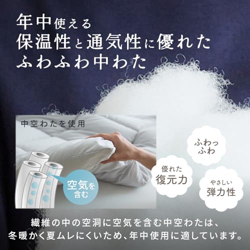 アイリスプラザ(IRIS PLAZA) 掛け布団 シングル オールシーズン 抗菌防臭 防ダニ 保温性 通気性 丸洗い可能 年中使える 掛けふとん 150×210cm の商品画像 5