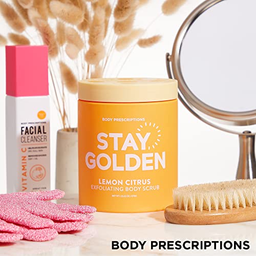 Body Prescriptions Exfoliating Body Scrub | 21.16 Oz Body Cleanser Infused With Mango Papaya | Daily Body Wash For Nourished And Ultra Smooth Skin, Stay Golden" #TOP4