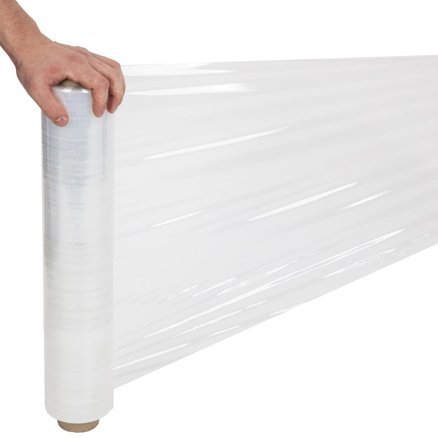 Pellicola Trasparente Manuale Professionale 50 cm x 250 m 2.5 kg – Film Estensibile Imballaggio per Spedizioni Protettivo Extra Resistente e Autoadesivo per Traslochi Pallet (3 Rotoli)