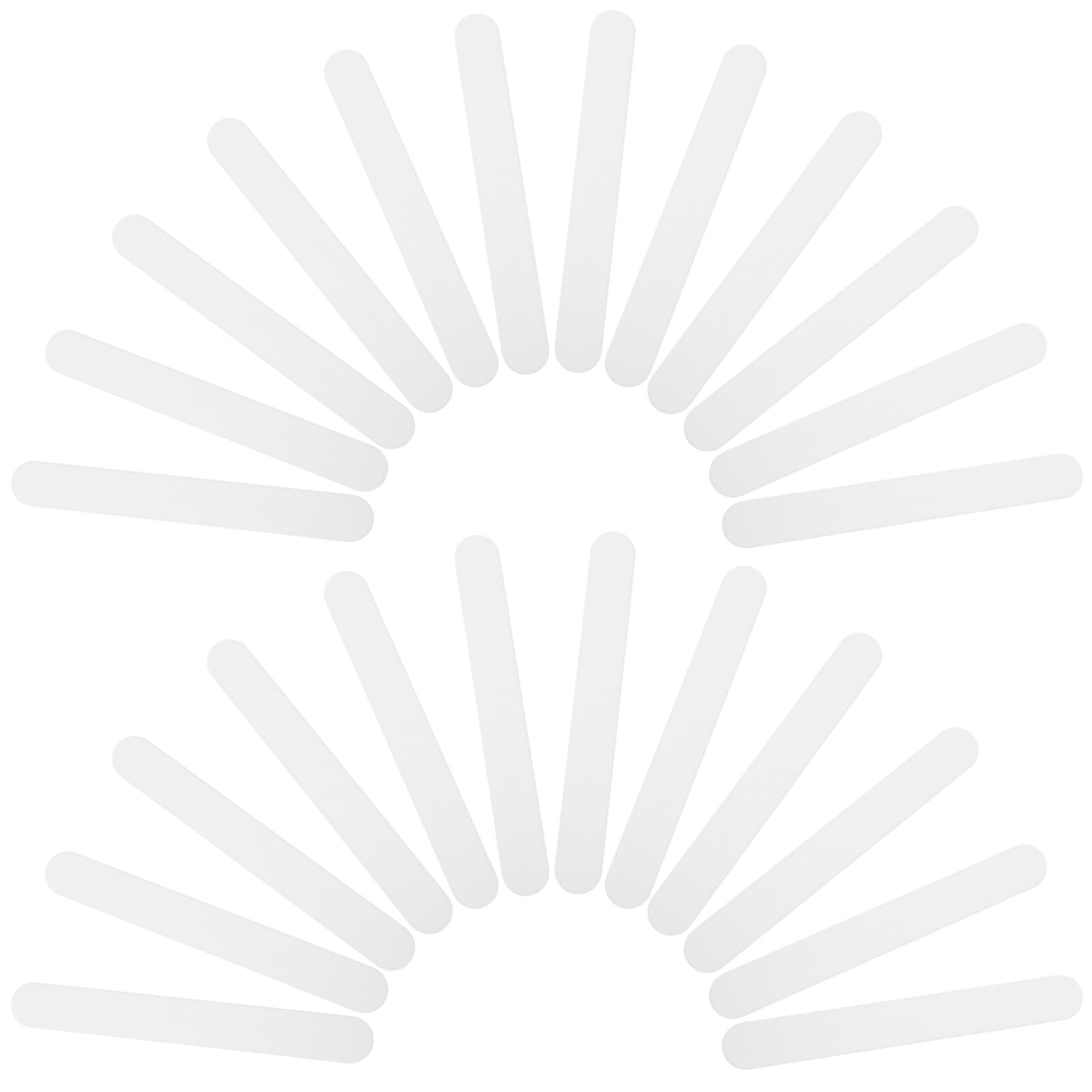 MUCKLILY 25pcs Tongue Depressors Plastic Tongue Scraper Stir Sticks Reusable Applicator Sticks Stirring Stick Tool for Craft A