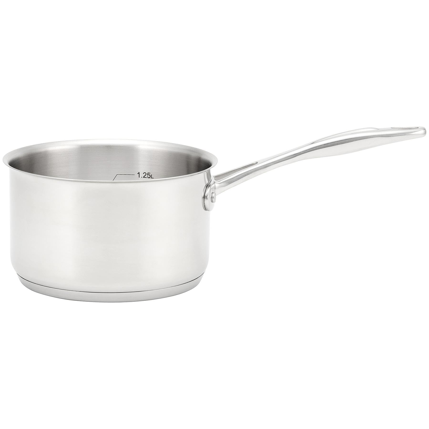 Stellar Profile 16cm Saucepan – 1.25L Stainless Steel 18/10 Cooking Pan, Induction Suitable, Dishwasher Safe
