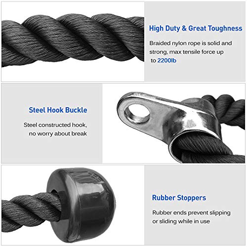 Equipamento de treinamento, Romacci Treino para puxar para baixo corda tríceps empurrar para baixo c