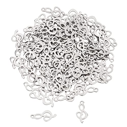 UNICRAFTALE 100 pièces en Acier Inoxydable Breloques Pendentifs Note de Musique Pendentifs pour Femmes Hommes Fabrication de Bijoux Artisanat Bricolage...