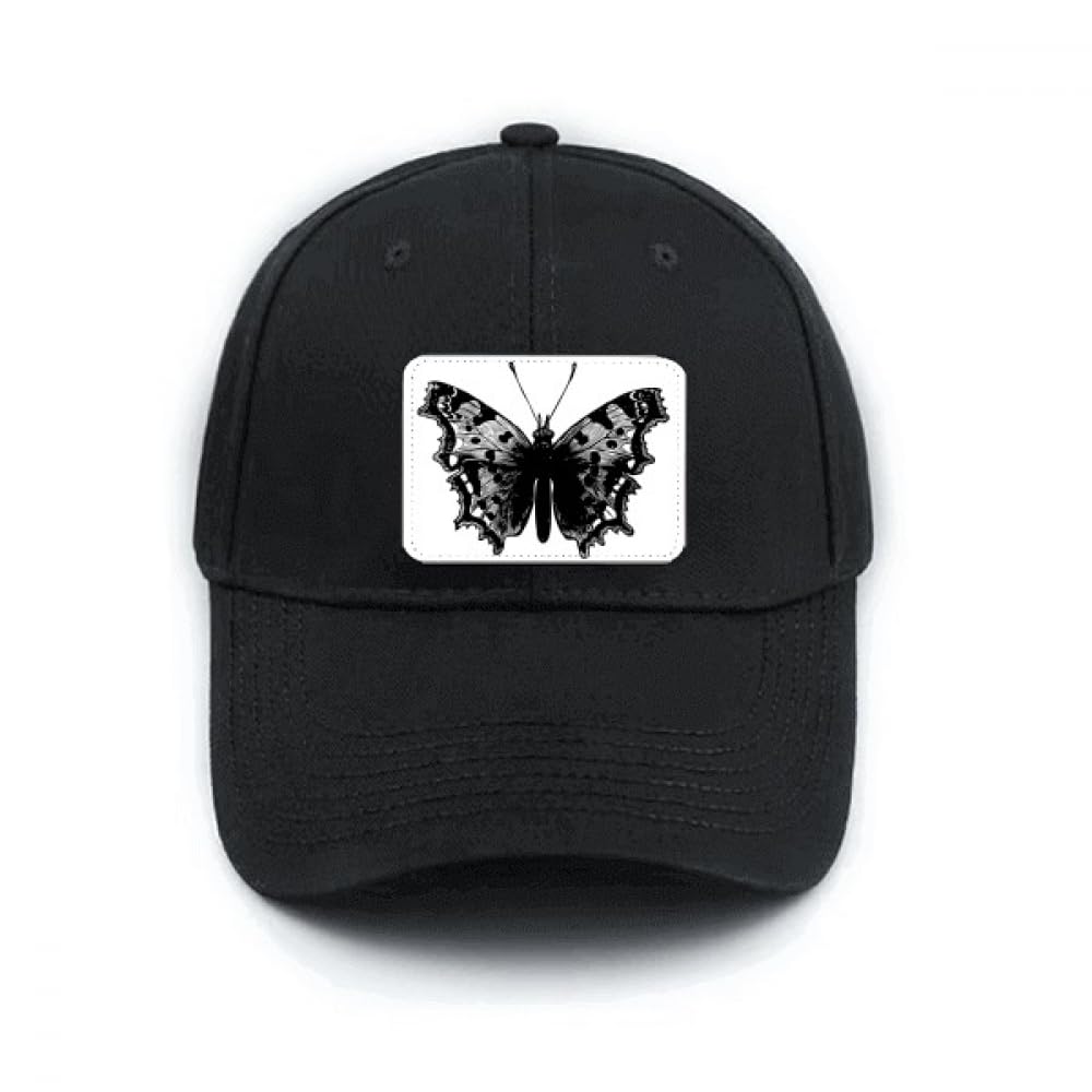 Casquette de baseball noire avec fermeture réglable et reliefs art déco - 4