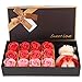 MAGT Rose Flower, 12 Pezzi Beautifully Rose Flower Soap Flower con Peluche e Scatola per Regalo Romantico di San Valentino(Rosso)