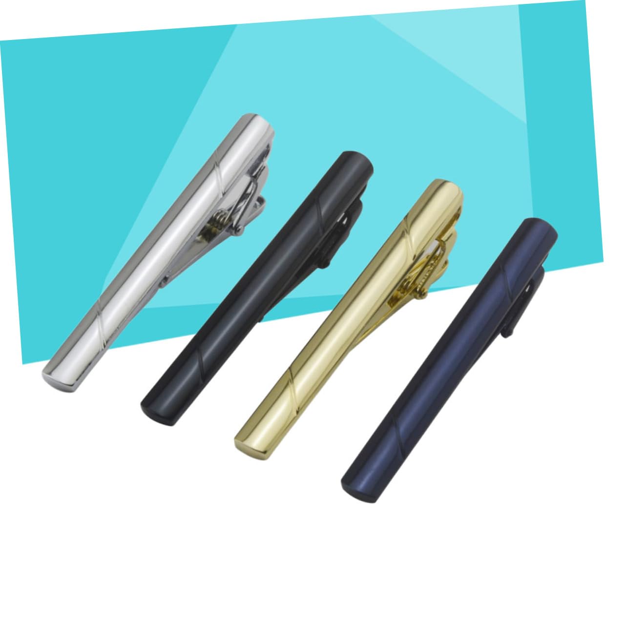 ABOOFAN 8 Piezas Clip En Corbatas Para Hombres Clip De Corbata Para Hombre Clip De Corbata De Plata Clips De Corbata Para Hombres Clips De Barra De Corbata Clips De Metal Para Corbata