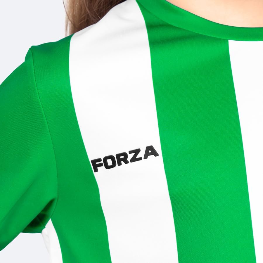 FORZA Kids' Striped Short Sleeve Soccer Uniform – Stylish and Comfortable Sportswear for Young Athletes