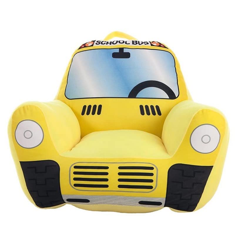 Creaciones Llopis Sillón Infantil para Niños y Niñas (Bus Amarillo)