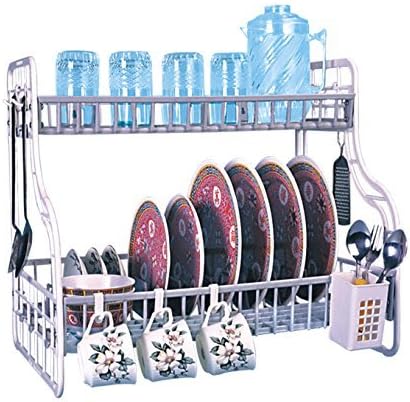 Dhavesai Plastic Multipurpose Kitchen Rack with 2 Shelves (Multicolour)