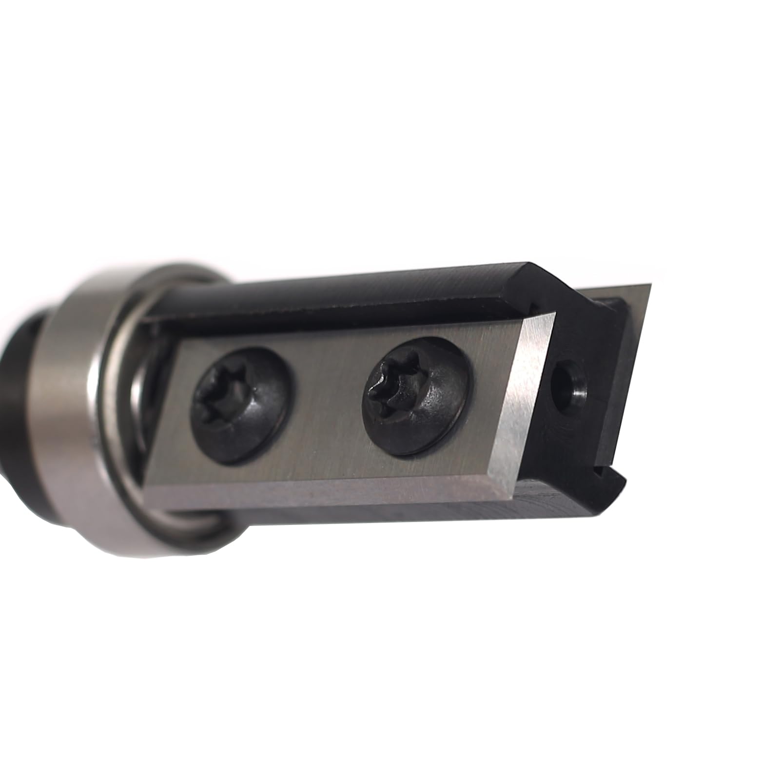 Fraise à Affleurer à Plaques Réversibles - Tige 8 mm, Lame Carbure Interchangeable 4 Côtés, Roulement à Billes - Pour Traitement des Bords en Bois