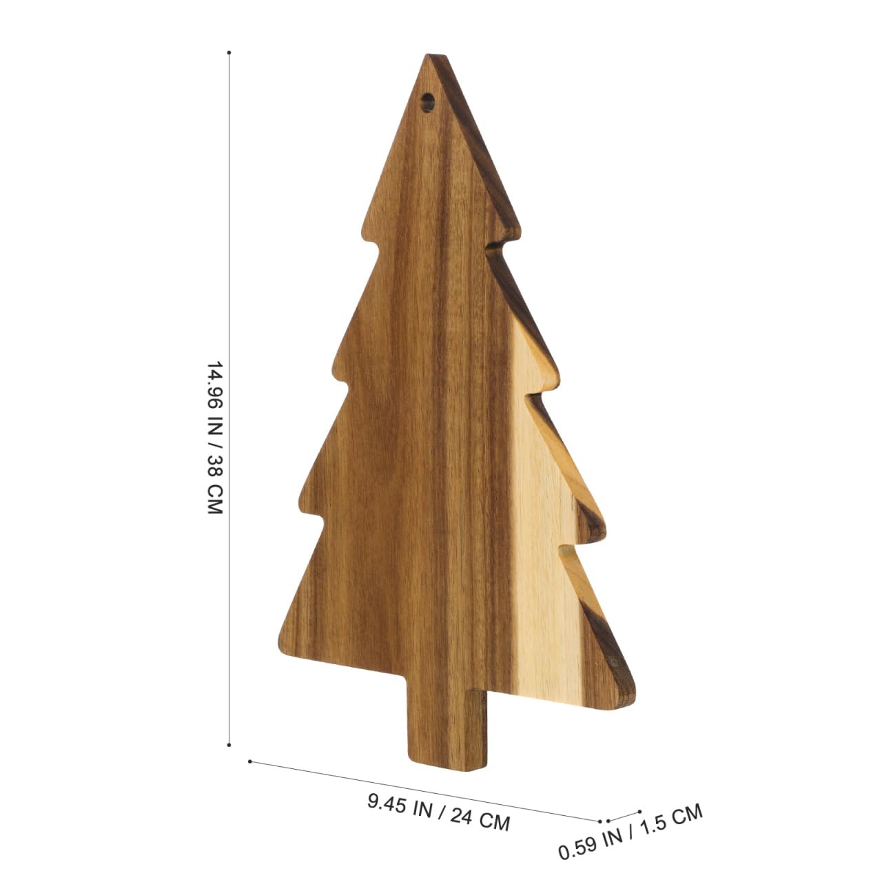 BESTOYARD Holzbrett Tannenbaum - Kreatives Servierbrett FüR Weihnachten Handgefertigtes Schneidebrett FüR KüChe Esszimmer Und Festlichkeiten Vielseitig Einsetzbar Und Umweltfreundlich