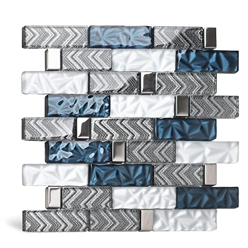 Blujellyfish Glass Mosaic Tiles