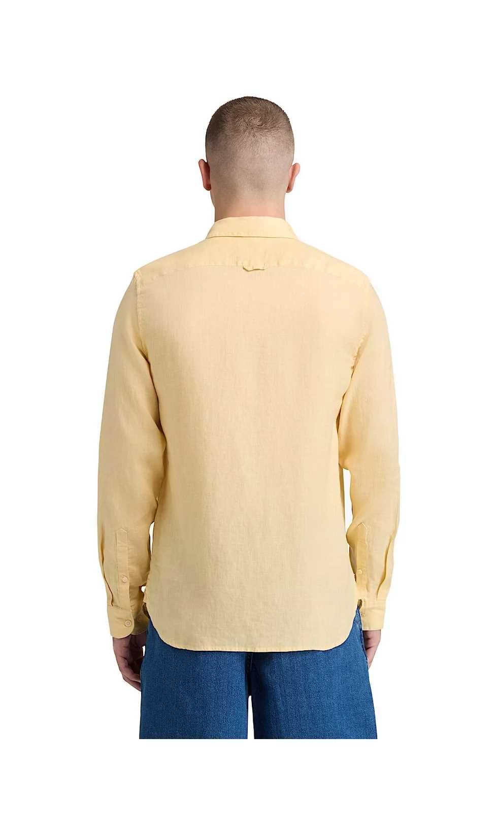 Timberland Camicia in Lino Gialla