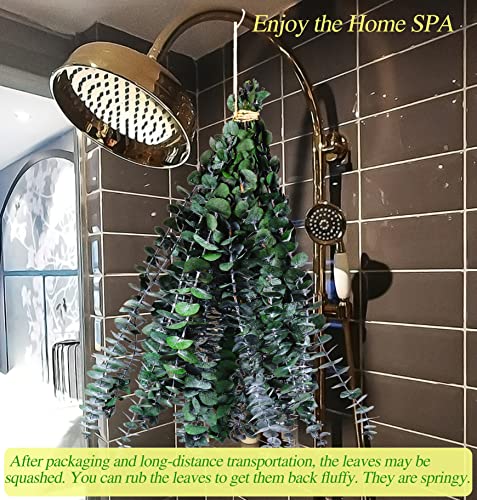 30Pcs Dried Eucalyptus Stems Shower Bundle, 17" Real Natural Eucalyptus for Shower, Fresh Leaves Branches for Vase Filler, Wedding, Farmhouse Decor, DIY Spring Decor, Home Decor