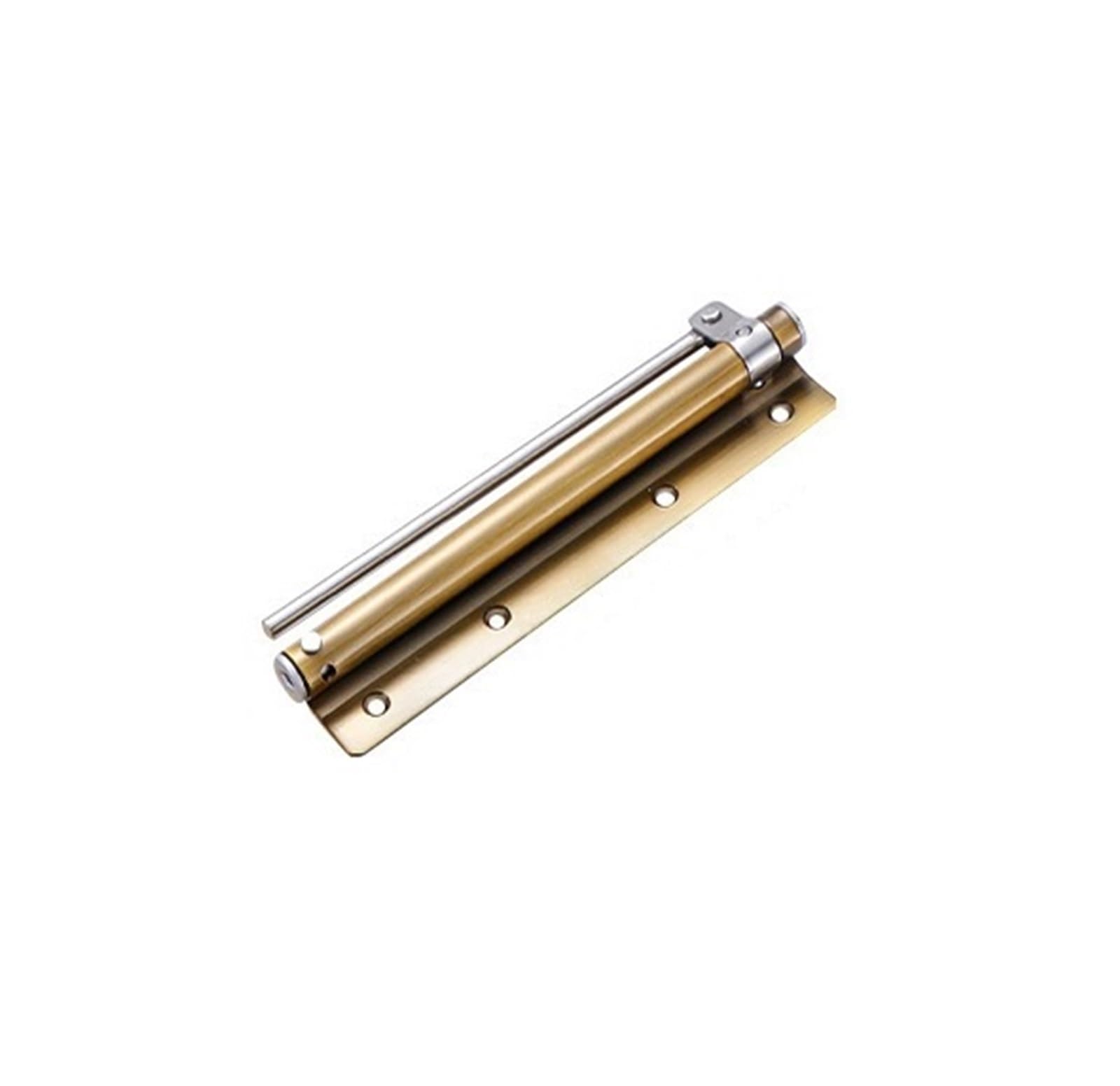 BHYTAF Automatic Door Closer Door Closer Automatic Light Simple Invisible Door Spring Buffer Door Closer Furniture Door Hardware Stainless Steel Door Closer Door Opener(Color:Yellow Bronze)