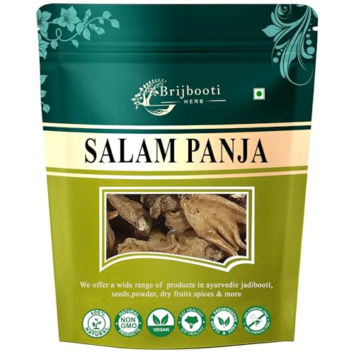 Image of Brijbooti Salam Panja | Salab Punja | salam hatta | Pure Marsh Orchid Root | Traditional Natural Ayurvedic Herb 10g