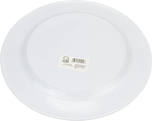 Miniatura 2 de Chef Craft Plato llano de melamina de Navidad, 10 pulgadas de diámetro, corona