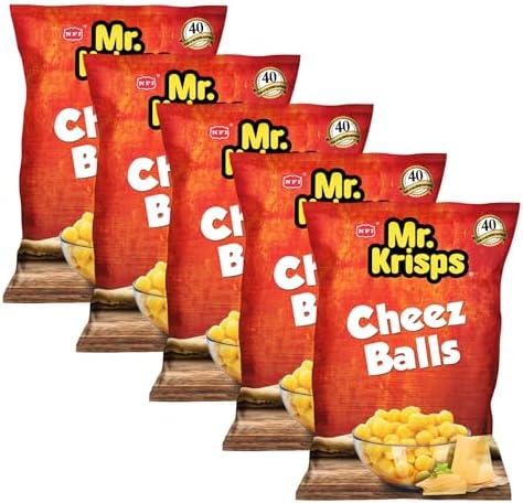 Mr.Krisps Cheez Balls Pack Of 21 - Cheese Flavor 21 X 15 Gm
