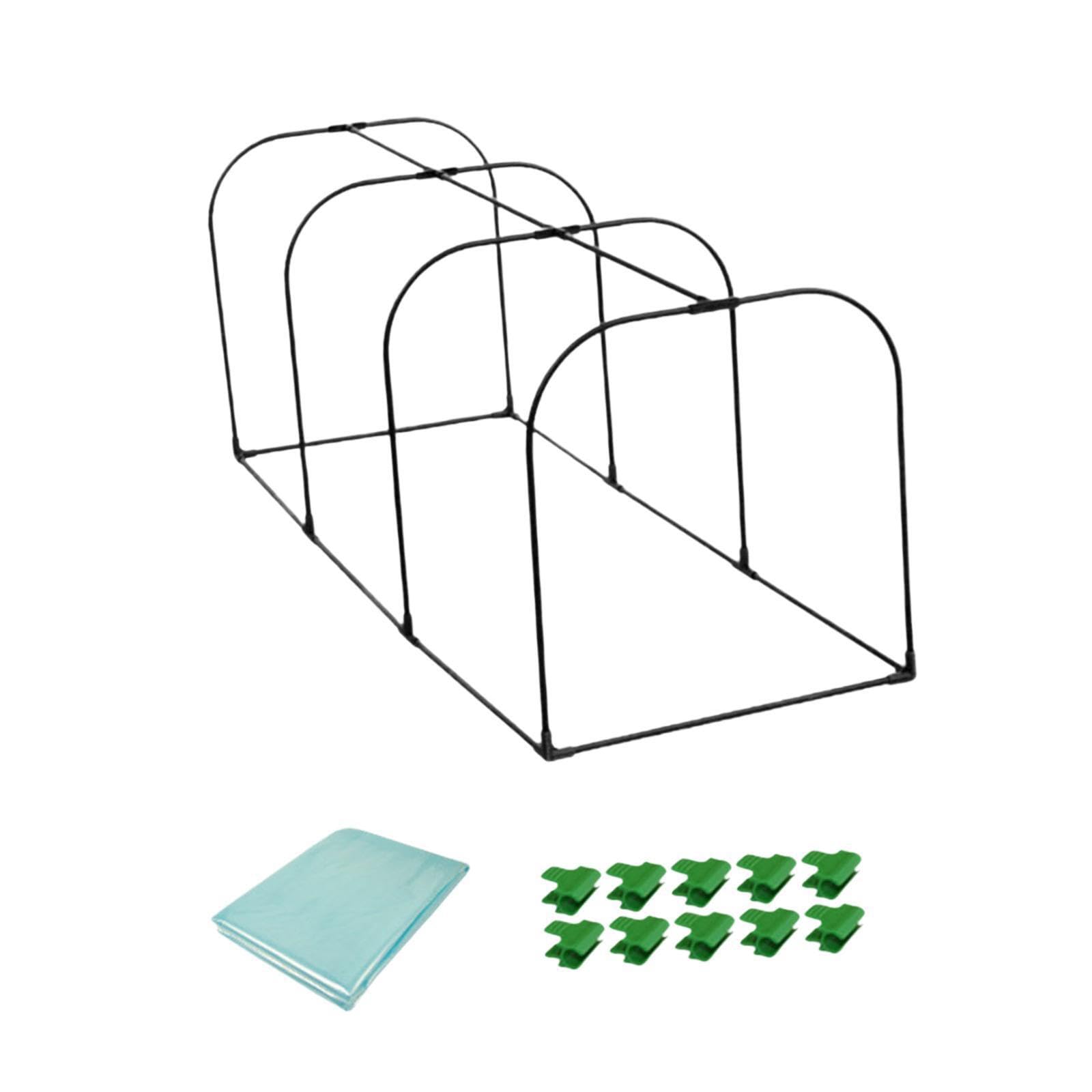 Mini serra portatile, calda e resistente,Verde,lunghezza 150 cm | conservazione del calore. La confezione include pellicola e tutti i pezzi necessari per il montaggio. Può essere una piccola