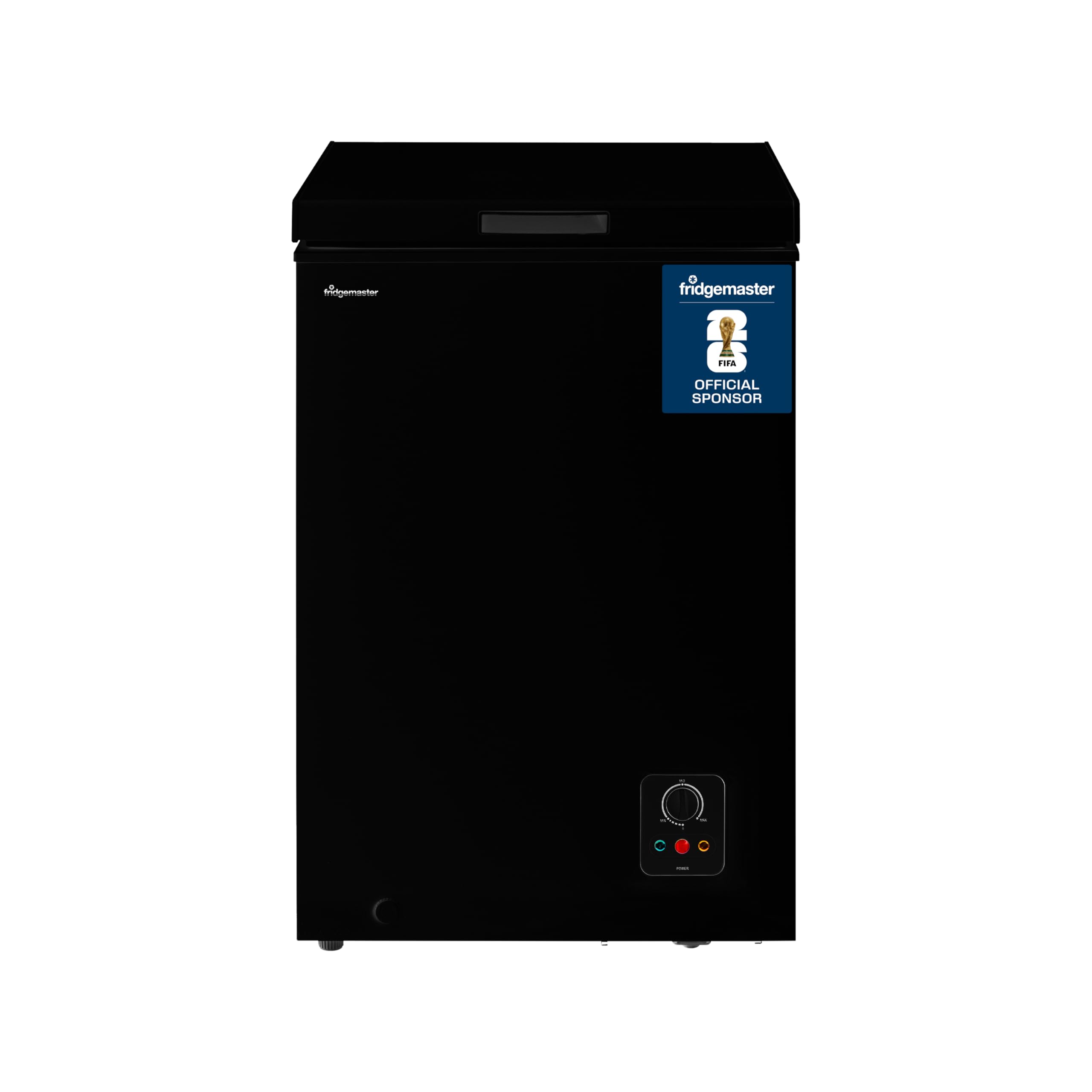 Fridgemaster MCF96EB 95L Chester Freezer 4 Star Freezer Rating - 47.9D x 54.6W x 85.4H cm Black - E Rated