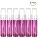 Olilia Glass Spray Bottles with White Fine Mist Sprayer 6 Pack of 10ml (1/3oz) - Refillable Empty Bottles Perfect for Essential Oils (Violet)