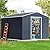 10X8X6 FT Outdoor Storage Shed, Utility Steel Tool Storage with Sliding Door and Air Vents, Metal Bike Shed for Garden, Backyard, and Patio