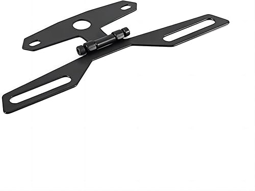 Miniatura 8 de Soporte ajustable para placa de matrícula de motocicleta, soporte universal plegable para luz trasera