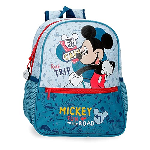 Disney Mickey Road Trip Bleu Cartable Scolaire 27x33x11...