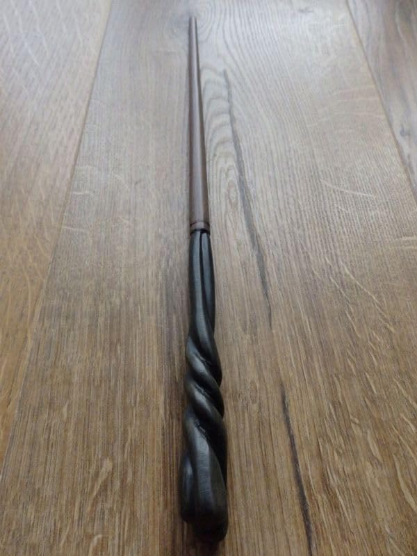 Image of Neville Longbottom Magic Wand with Box Premium Polyresin Metal Core Collectible with Card and Ticket Cum Cosplay Accessory