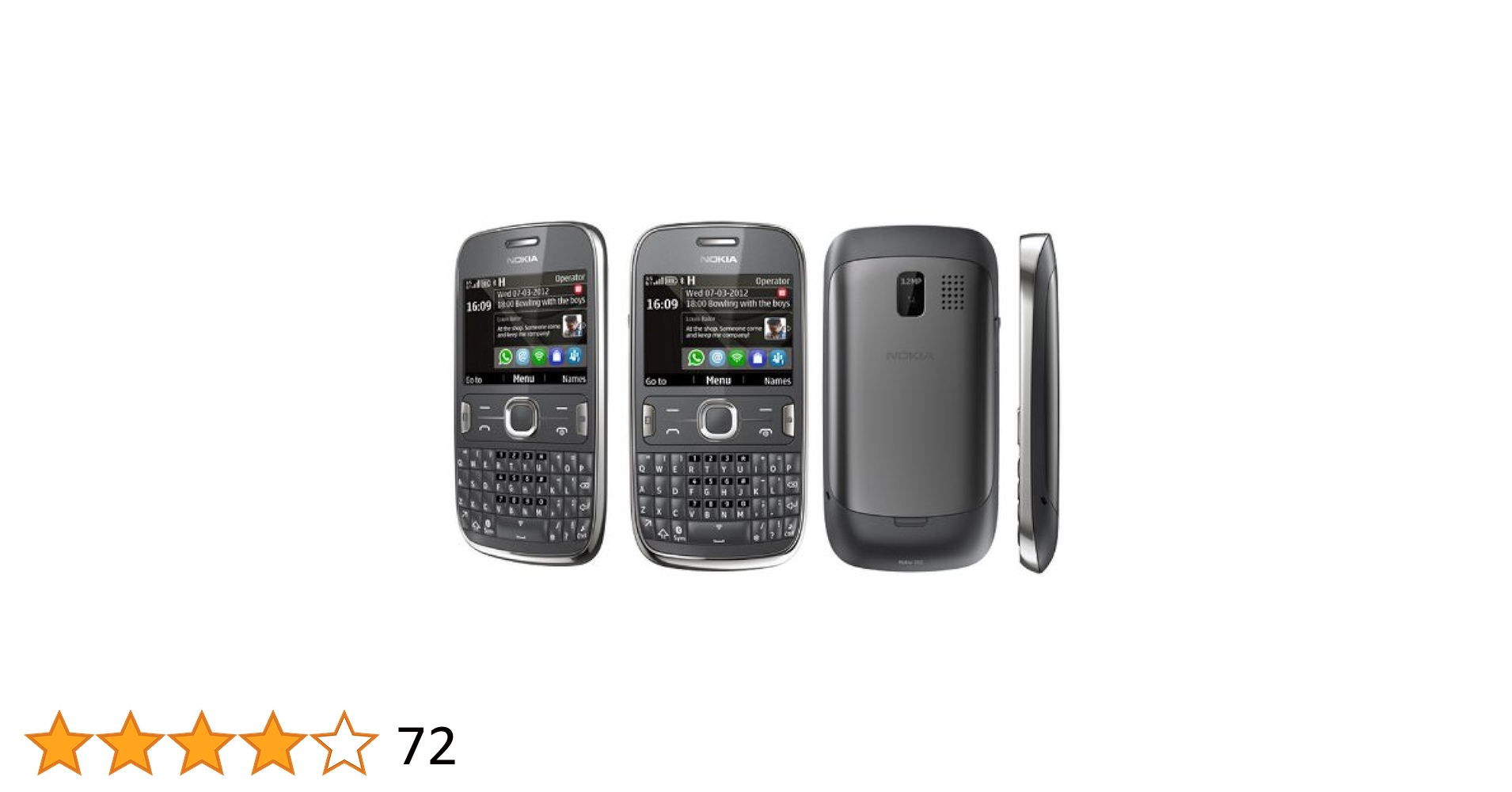 Amazon.com: Nokia Asha 302 Unlocked GSM Phone with 3.2MP
