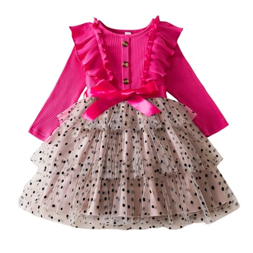 Vestidos de fiesta para niñas con volantes y falda de malla para celebraciones