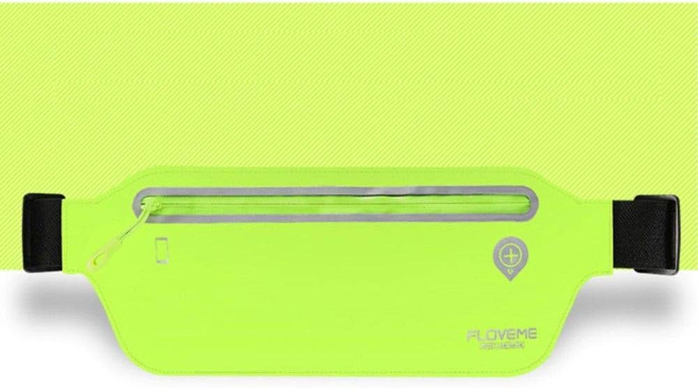 DFV mobile - Case for Running Walking Hiking Jogging Waist Pack Waterproof Fanny Pack Pouch Belt Bag Reflective for ZTE BA510C YUANHANG 4 (2016) - GREEN